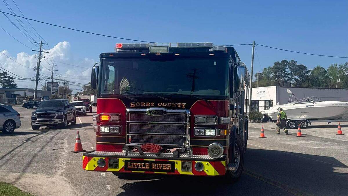 Horry County Fire Rescue responded to a fatal collision on April 4, where a SUV hit a motorcycle. The motorcyclist later died in the hospital from his injuries. April 4, 2025.