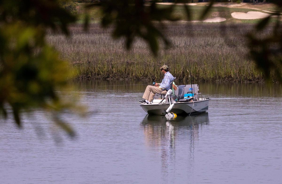 Fishermen drift with the tide near Cherry Grove Park and Boat Landing on Tuesday. Locals around the Grand Strand were enjoying the Spring weather on Tuesday by getting outside. South Carolina’s Governor Henry McMaster toughed his “work or stay home” order this week In response to the coronavirus, but he made allowances for recreational activities. April 6, 2020