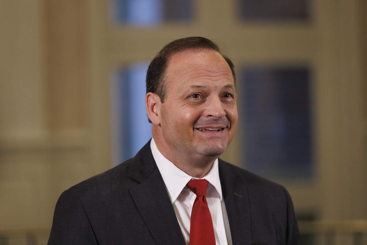 South Carolina Attorney General Alan Wilson speaks to the press after at debate at Coastal Carolina University. A runoff debate between Lt. Gov. Pamela Evette and Wilson was held at Coastal Carolina University in Conway, SC on Tuesday, June 16, 2026.