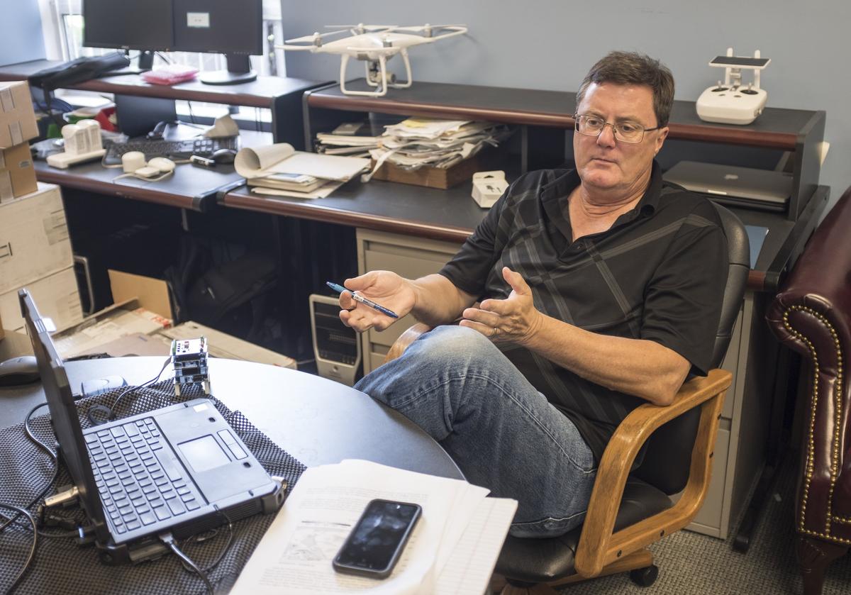 Coastal Carolina's Paul T. Gayes, Ph.D., talks about his teams Hurricane predications for the 2018 storm season. Tuesday, May 29, 2018.