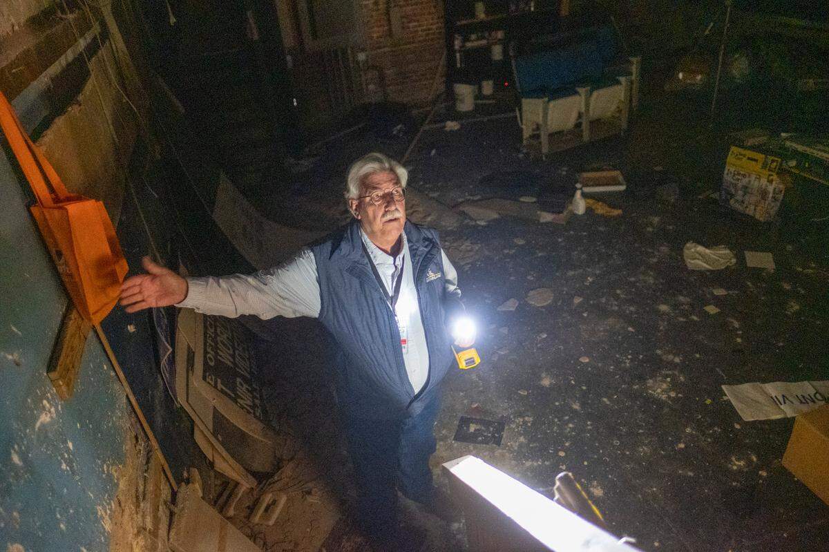 Jay Hood, who oversees capital projects for the City of Myrtle Beach, attempts to turn on the lights in the historic Ben’s Broadway Theater on Main Street. The city plans to redevelop the theater and it’s adjoining buildings into a performing arts center as part the Arts & Innovation District downtown. The building is currently in a state of disrepair. November 16, 2022.