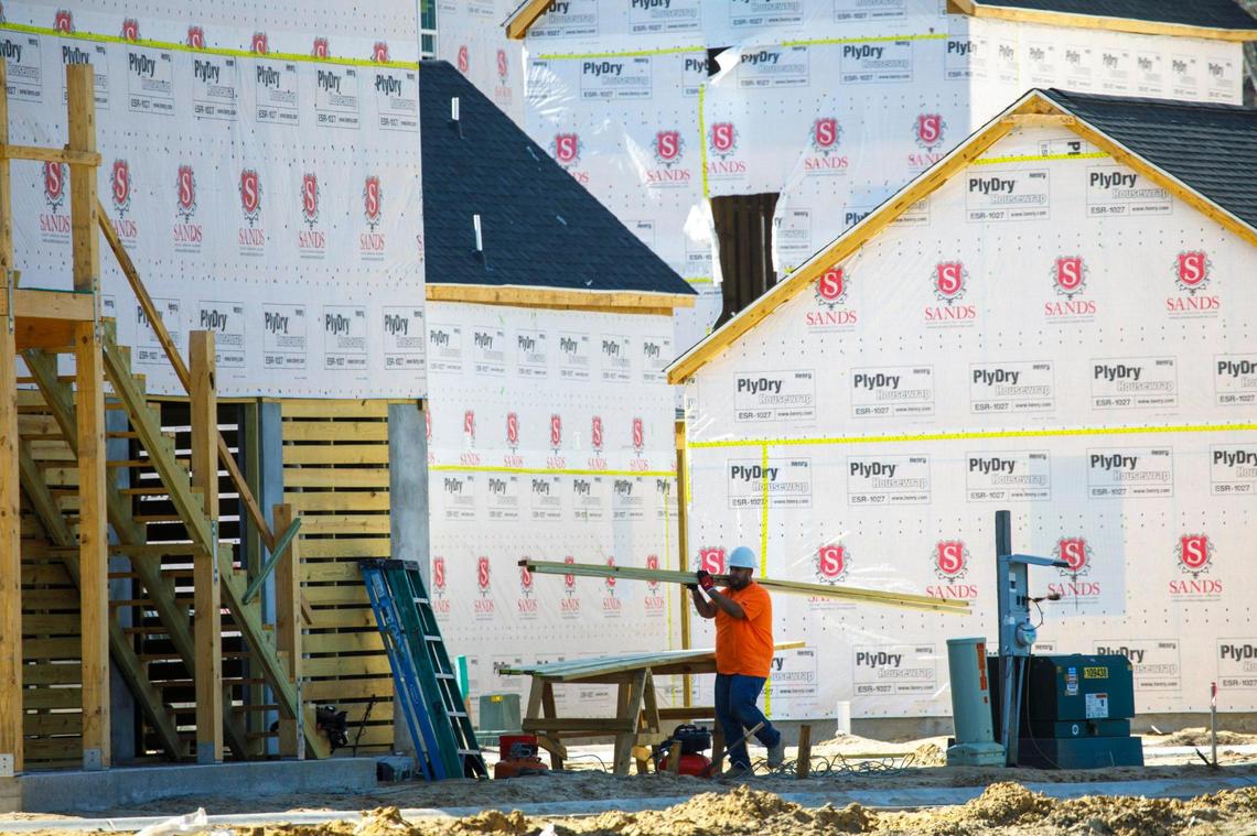 Swells Cottages and Apartment Homes are being constructed near Garden City Beach, S.C. of Highway 17 Business. Despite rising inflation, the building boom along the Grand Strand continues with new home developments springing all over the Myrtle Beach area. March 07, 2022.