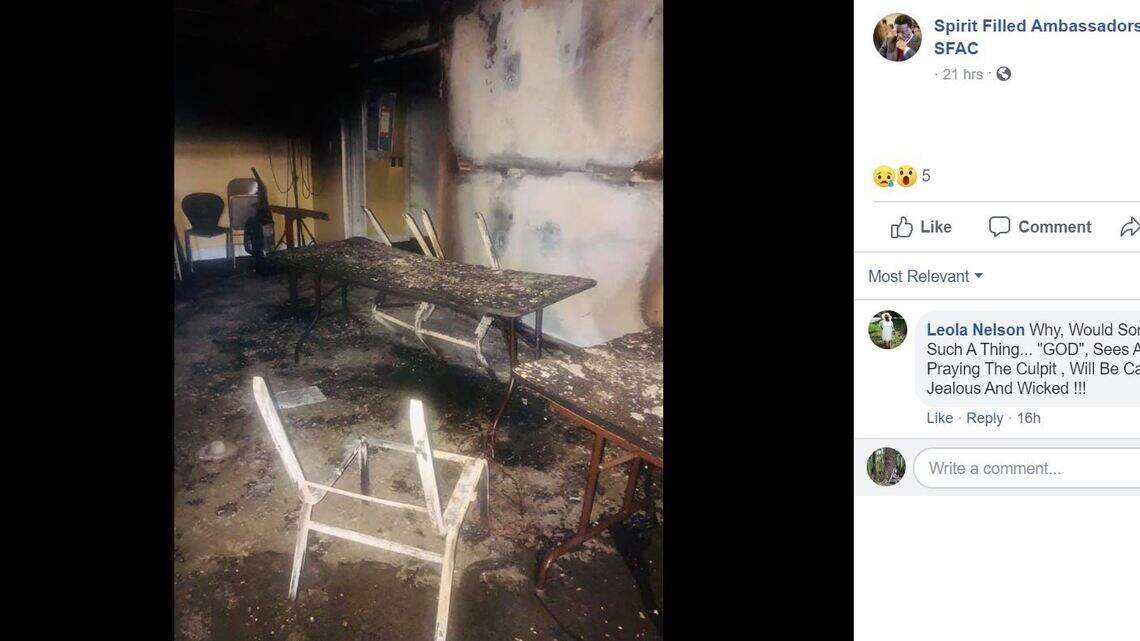 ‘Multiple fires’ set at South Carolina church are under FBI investigation, reports say