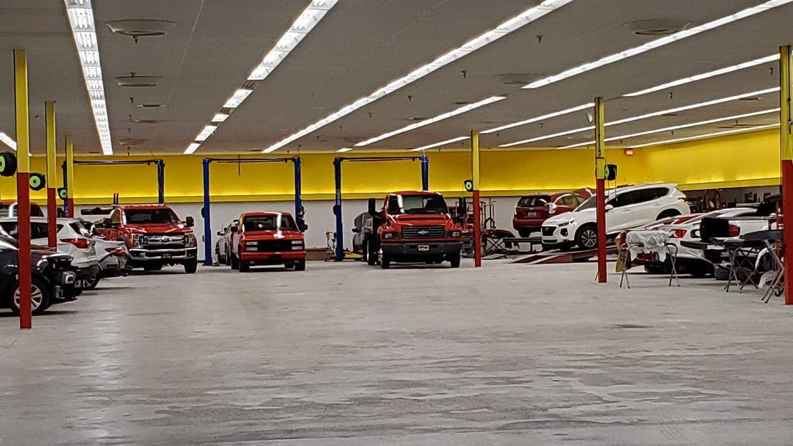 This former Bi-Lo supermarket in Conway is now a relocated family-owned auto body shop