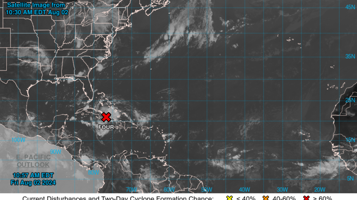 There’s a 90% chance the tropical system will develop into a tropical depression within the next seven days. Via The National Hurrican Center