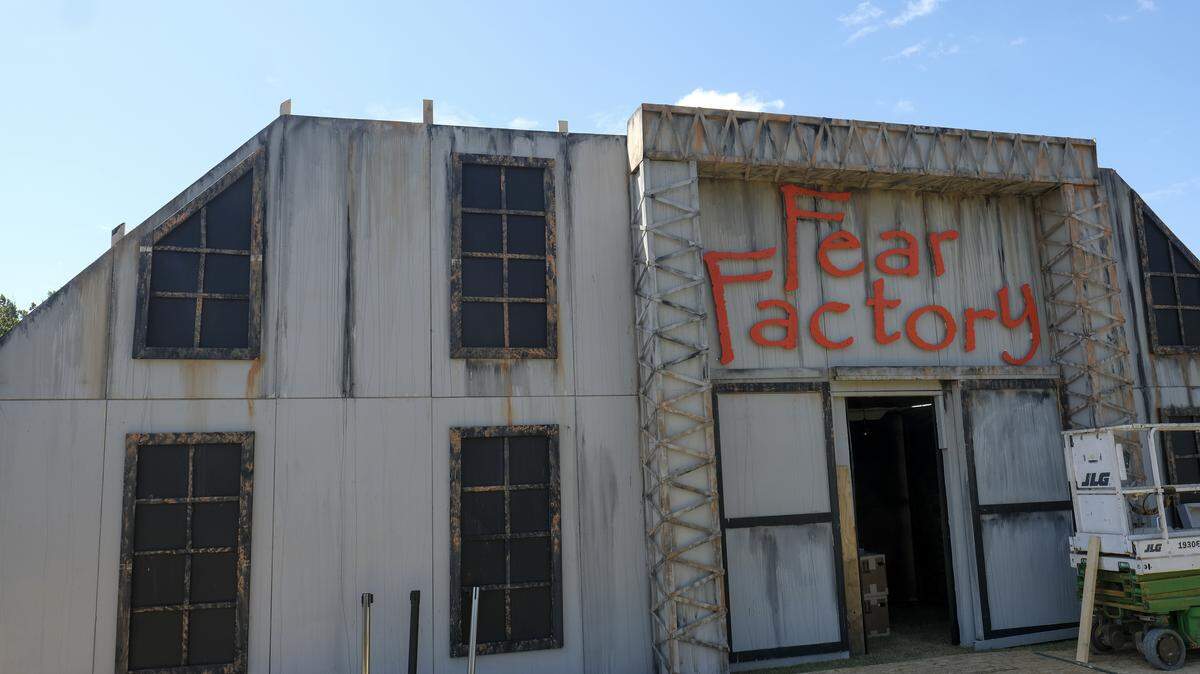 Murder Beach Productions its opening the ‘Fear Factory’, it’s first haunted attraction that will have animatronics and props. Located near the Conway's S.C. Riverwalk, the haunted house is part of the City of Halloween celebrations. The event features a maze of haunted hallways leading visitors into rooms with different frightening themes. Oct. 1, 2025.