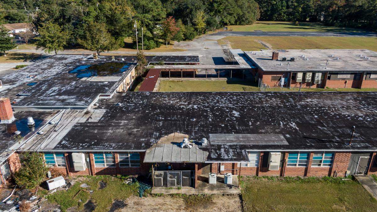Conway officials have said that the historically Black Whittemore Elementary School, one of the areas 1950’s era “equalization schools,” would likely need to be demolished due the high cost of repair. Many former students say the building is an important part of the communities heritage that should be saved. Nov. 9, 2021.