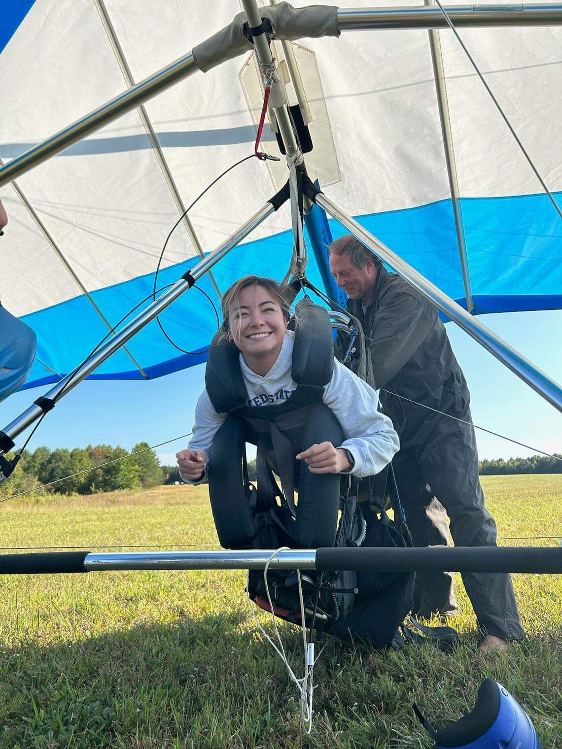 Mica Miller on a para glider. Her family is now calling for South Carolina to pass a coercive control bill, which would be named “Mica’s Law.”