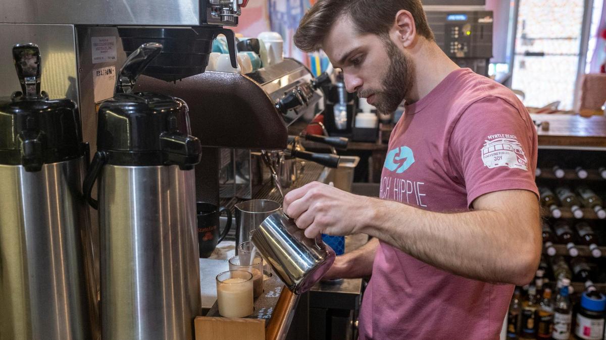 Beach Hippie Coffee in Myrtle Beach, S.C. features unique seasonal coffee flights.