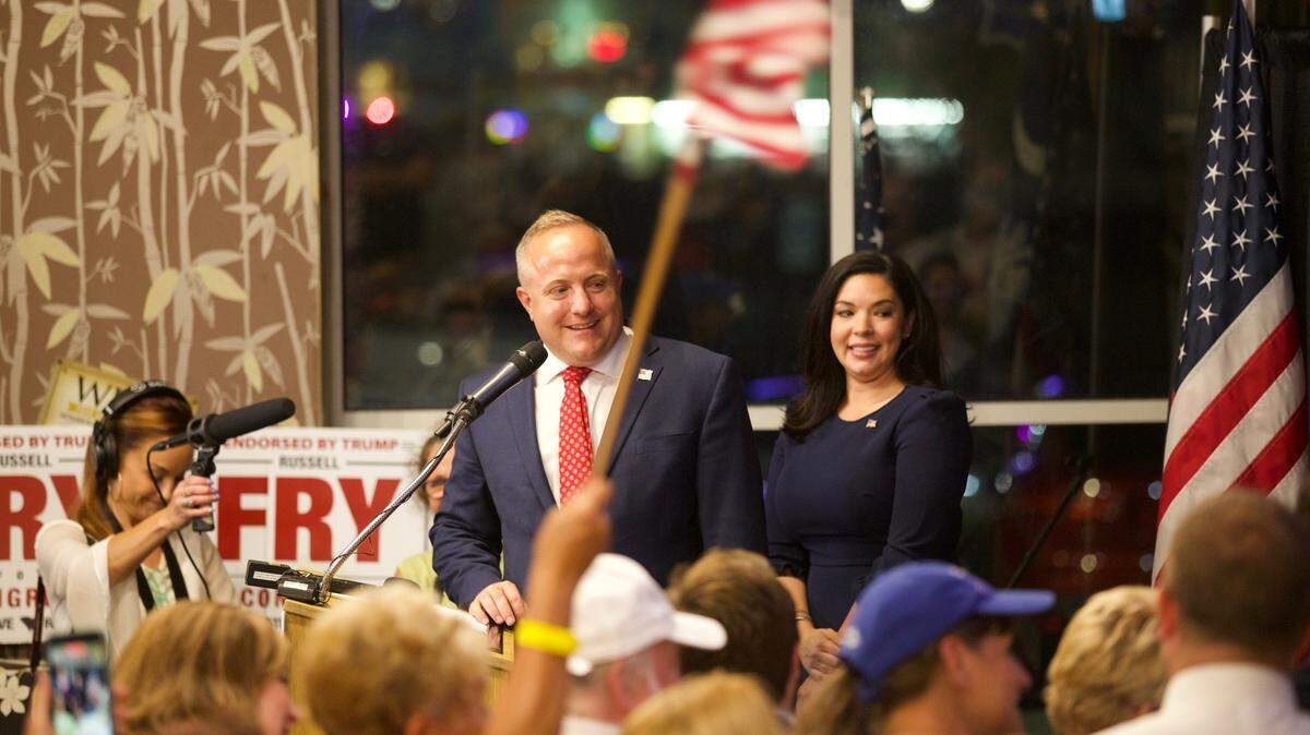 South Carolina Rep. Russell Fry declared victory over incumbent U.S. Rep. Tom Rice after he won more than 50% of the vote in the Republican primary. Rice was one of 10 Republicans to impeach Trump last year, an issue Fry made the centerpiece of his campaign.