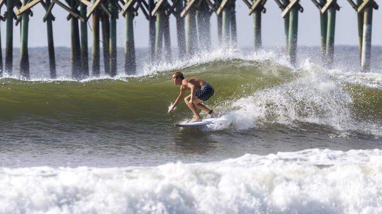 Photos: Myrtle Beach area surfers catch waves generated by Hurricane Erin