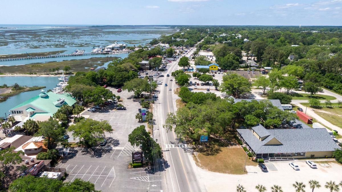 Aerial image of U.S. 17 Business in Murrells Inlet. Where the business highway and U.S. 17 meet was the site of a deadly car accident. Wednesday, April 24, 2024.