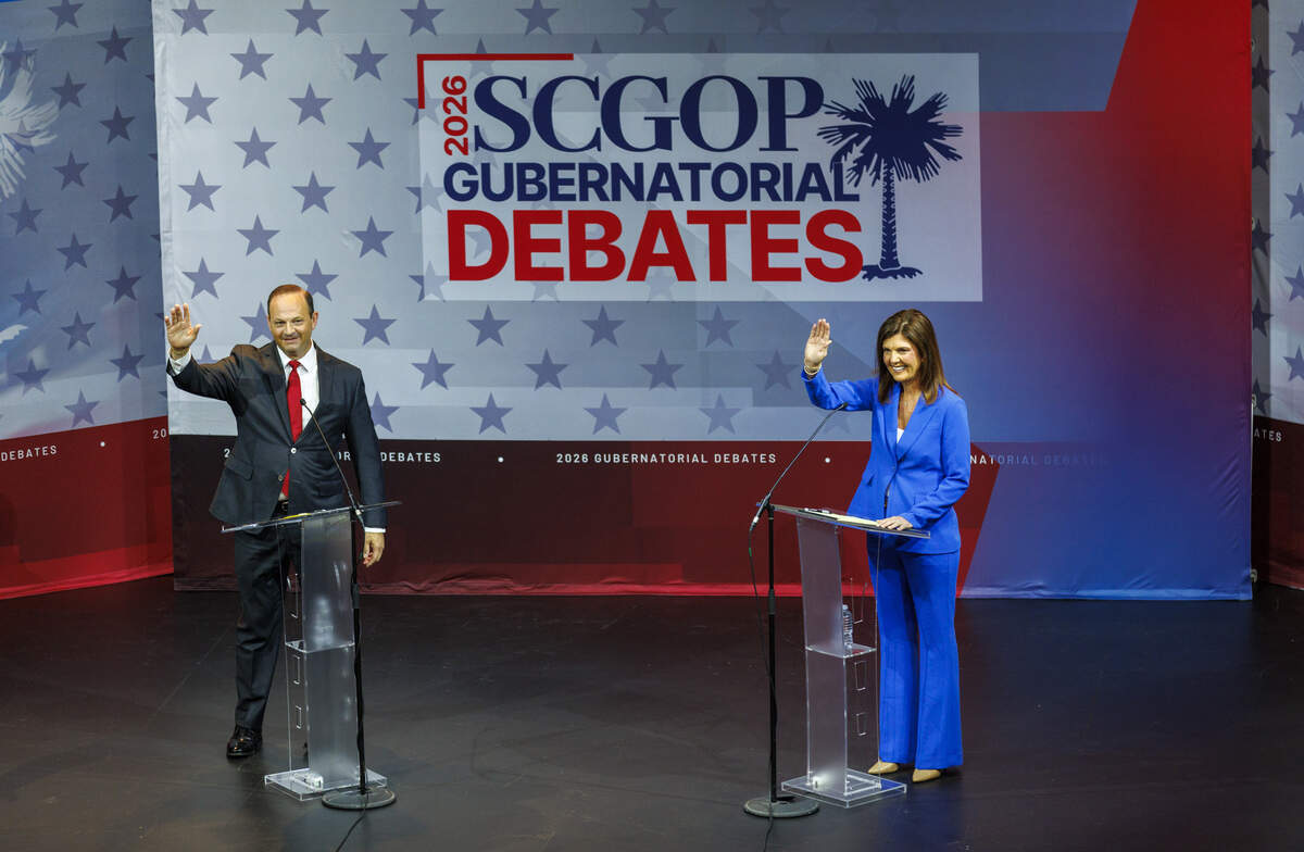 A runoff debate between Lieutenant Governor Pamela Evette and Attorney General Alan Wilson was held at Coastal Carolina University in Conway, SC on Tuesday. The debate was hosted by the South Carolina Republican Party and Gray Media and Tourism Works of the Grand Strand. June 16, 2026.