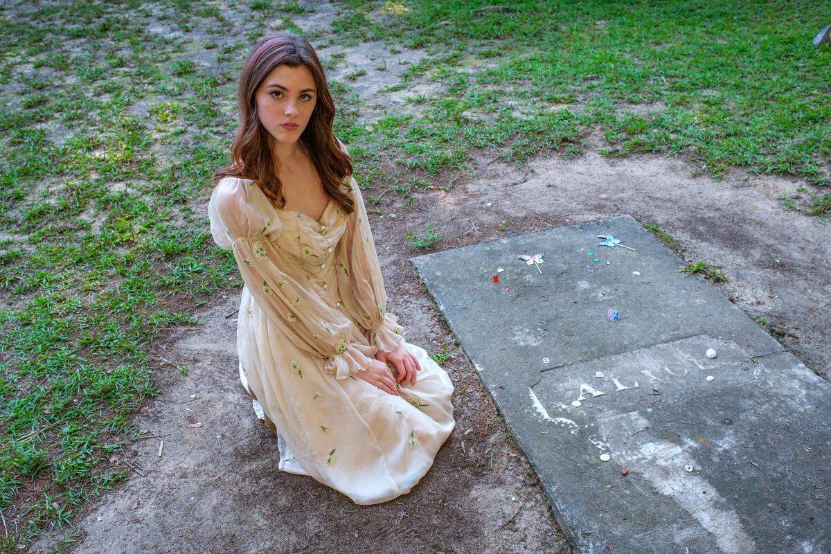 Libby Kaminski, 16, of Georgetown, will star as Alice Flagg in the new film, "Marshlike Girls," that will be shot in the Murrells Inlet and Pawleys Island area. It centers around the Lowcountry ghost tale of Alice Flagg, who died with a broken heart after her brother took her engagement ring given to her by a man considered below her status and refused to return it before her death. Aug. 20, 2025.