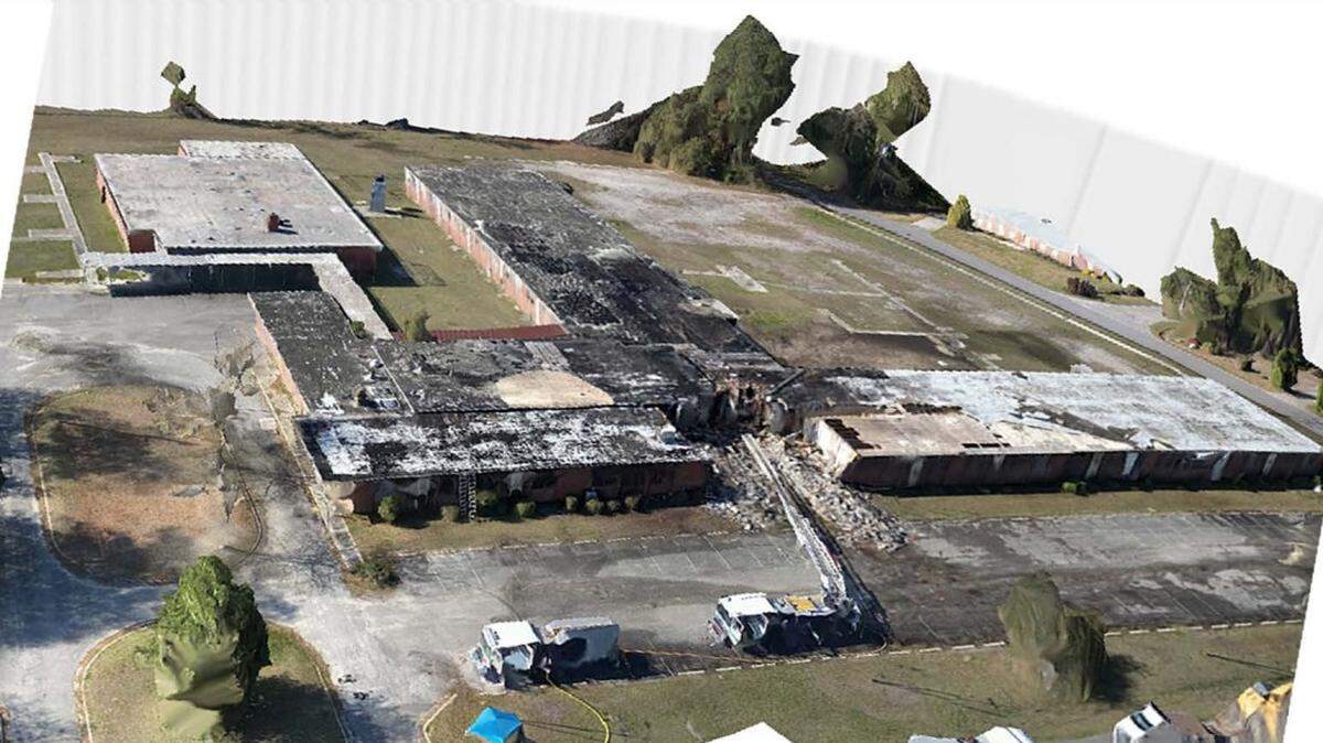 Conway officials released drone photos of the fire damage to the former historic Whittemore Elementary School. The school is now set for demolition and a criminal investigation is underway.