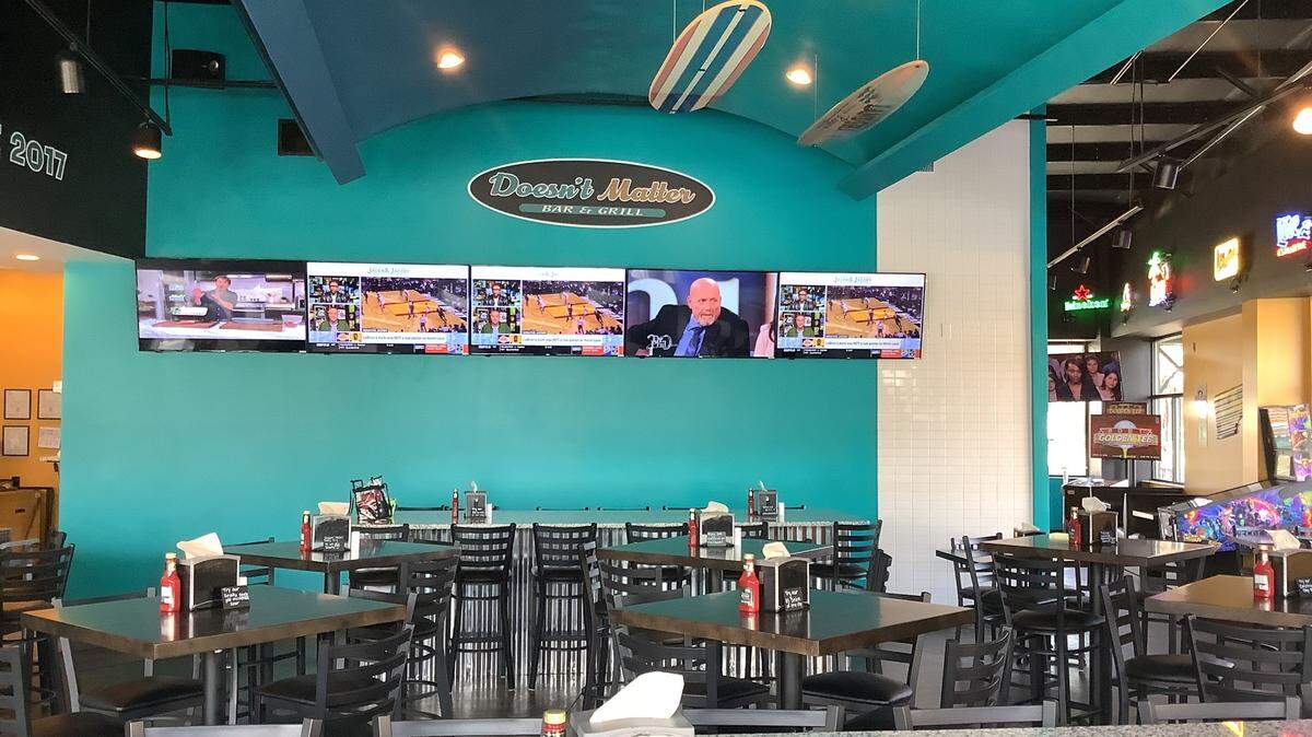 A second Doesn’t Matter Bar & Grill has opened in Myrtle Beach at the intersection of U.S. 17 and 38th Ave. North.