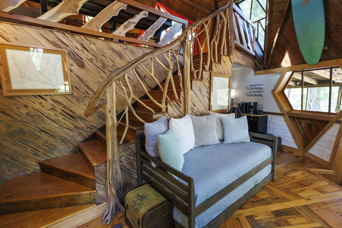 The Dome at Wild River, a unique 1970s home featuring custom woodworking and eccentric decor, sits above the Waccamaw River outside of Conway, SC. June 11, 2026.