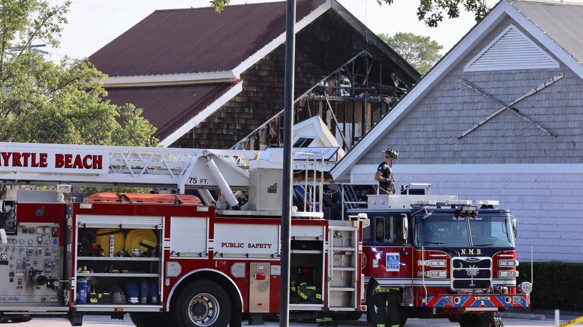 Two stores, including Francesca’s Collections, were damaged by an early morning fire Tuesday at Barefoot Landing in North Myrtle Beach, according to North Myrtle Beach Fire Chief Billy Floyd. June 27, 2023