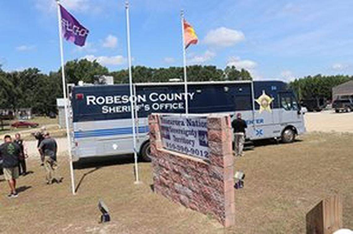 Multiple agencies were a part of the raid and the ongoing, year-long investigation. The raid resulted in over 26 arrests. Photo courtesy of North Carolina State Bureau of Investigation