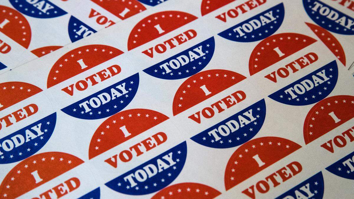 Shown are “I Voted Today” stickers. (AP Photo/Matt Rourke)