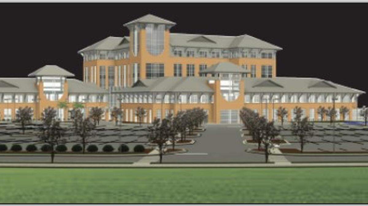 A rendering of the new McLeod Health hospital in Carolina Forest. Ground will be broken on the facility soon.