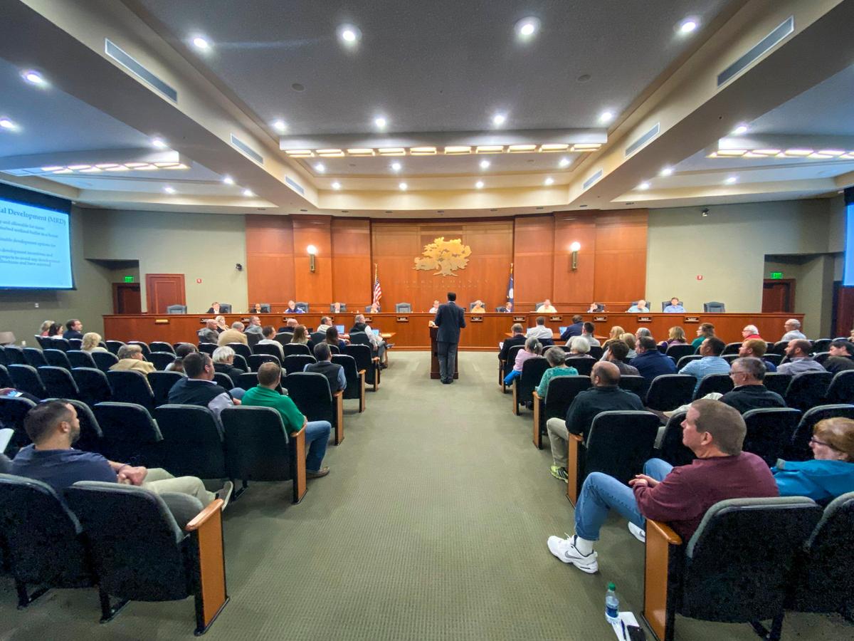 David Schwerd, Horry County Director of Planning presents the Imagine 2040 Comprehensive development plan to County Council and members of the public during a workshop on Thursday, November 21, 2019.