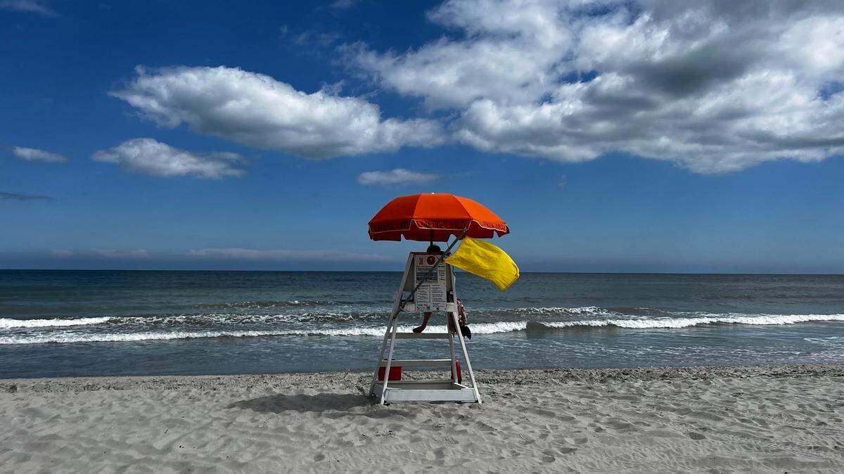 On Monday, May 20, 2024, lifeguard sits in a stand on 7th Avenue South in North Myrtle Beach. A Virginia man died May 16, 2024, after being pulled from the ocean at 10th Avenue South. The drowning occurred between two lifeguard stands - one on 7th Avenue South and the other on 13th Avenue South.