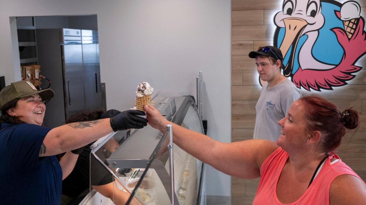 Spoonbills Ice Cream, named for the rosette spoonbills that frequent the marsh, opened at Huntington Beach State Park. The ice cream shop is located at the South beach access of the park. July 3, 2023. July 3, 2023.