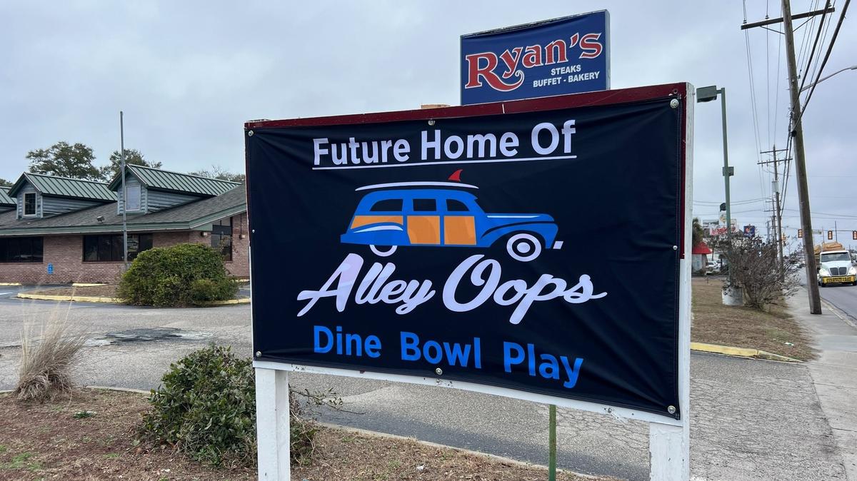 Alley Oops is a new bowling-themed restaurant opening in North Myrtle Beach sometime in 2026. The eatery will have bowling, mini-golf, a golf simulator and virtual reality. Photo taken Feb. 11, 2025.