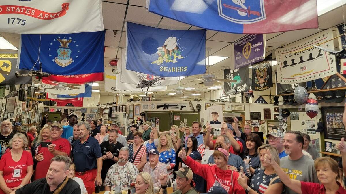 The Fox News morning show Fox and Friends shot a segment of its Breakfast with Friends series at Veterans Cafe and Grille in Myrtle Beach Monday.