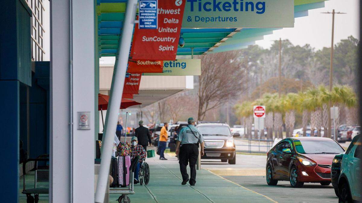 Horry County Police arrested two men for trafficking drugs in the Myrtle Beach International Airport Monday. March 09, 2022.