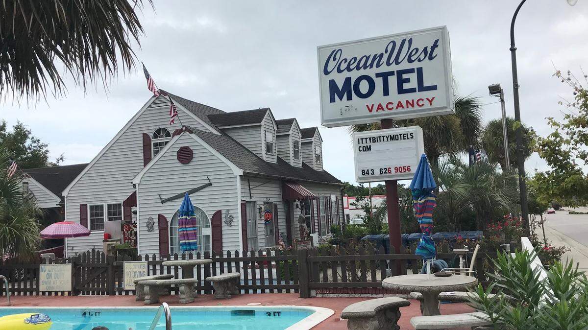 The Ocean West Motel in Myrtle Beach on August 13, 2018.