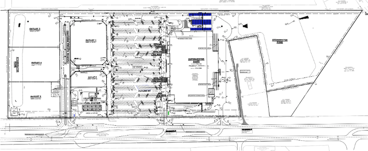 A new Walmart superstore could open in Carolina Shores, NC. The proposal was brought to the town in April by an engineering firm representing Walmart.