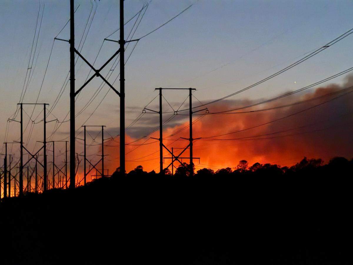 A wildfire raged through the neighborhood of Walkers Woods, which could be seen off of International Drive Saturday evening. Firefighters have been battling the fires in several areas of Horry County since Saturday afternoon. Homeowners have been evacuated from their homes as fires threaten structures. March 1, 2025