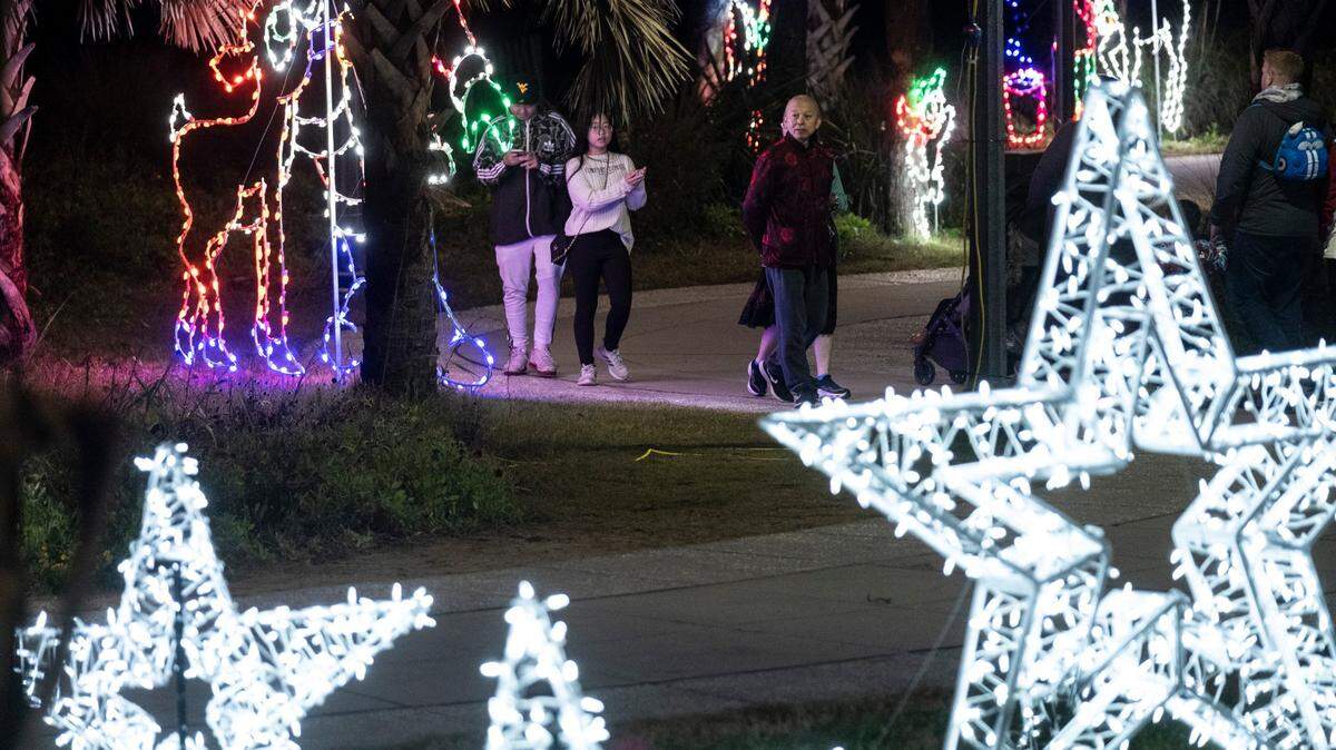 The Myrtle Beach boardwalk area is lined with lights and displays and is hosting a "Winter Wonderland at the Beach" with light displays, a Family Fun Zone and live entertainment. Towns around the Myrtle Beach area have begun decorating for the holidays with many festivities scheduled throughout Horry County, S.C. this season. November 25, 2022.