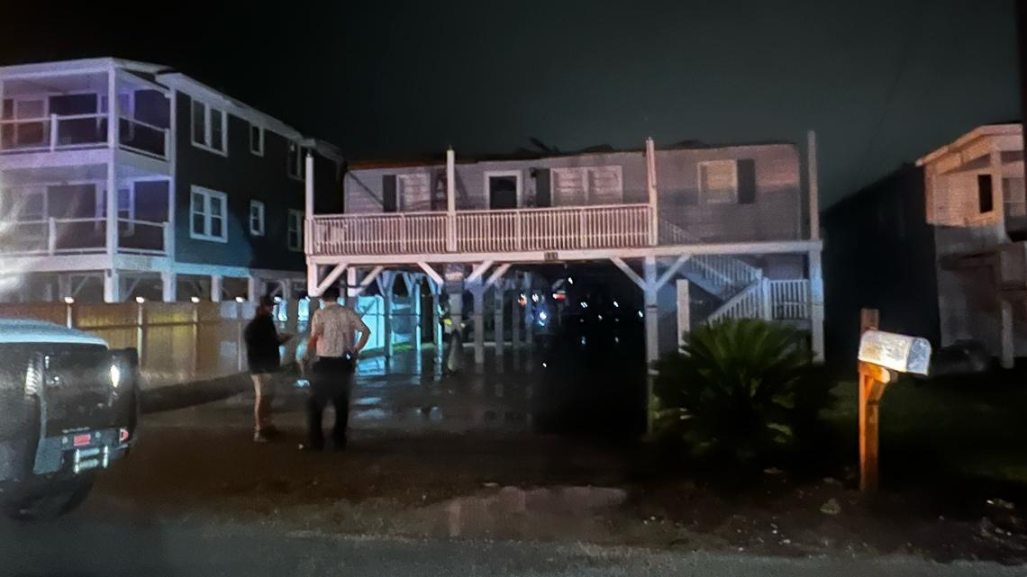 A tornado damaged a Cherry Grove home late in the evening on Wednesday, Aug. 30. The severe weather came from Tropical Storm Idalia as it neared the Myrtle Beach area. 
