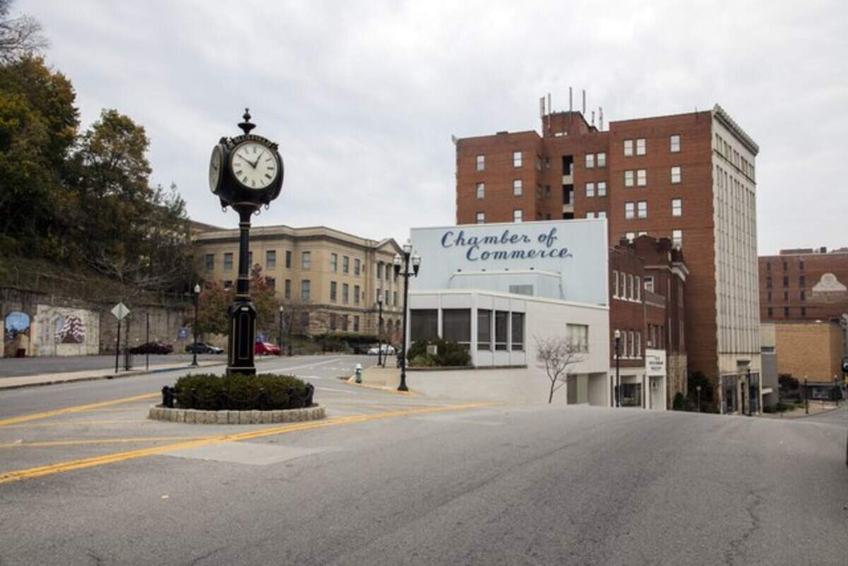 Downtown Bluefield, West Virginia, the birthplace of Interstate 73.