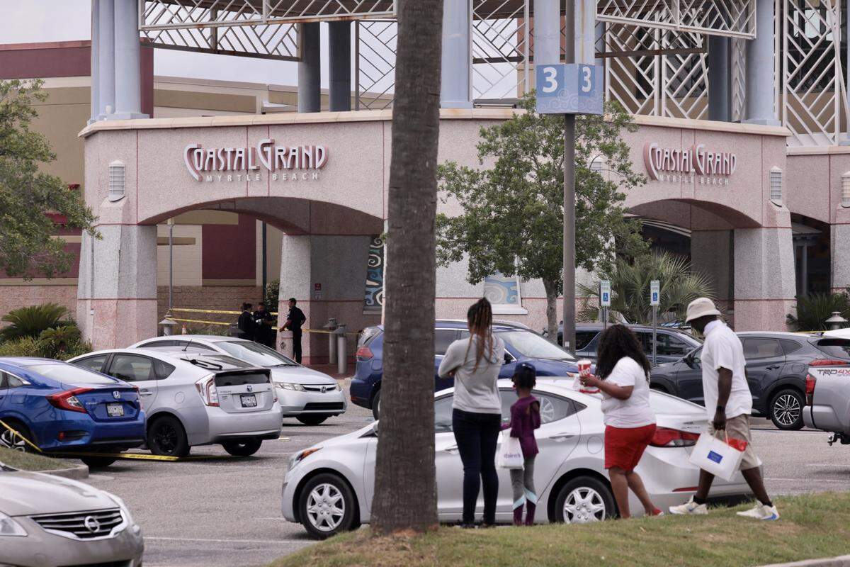 Myrtle Beach police investigate after a fight left two hurt at Coastal Grand Mall.