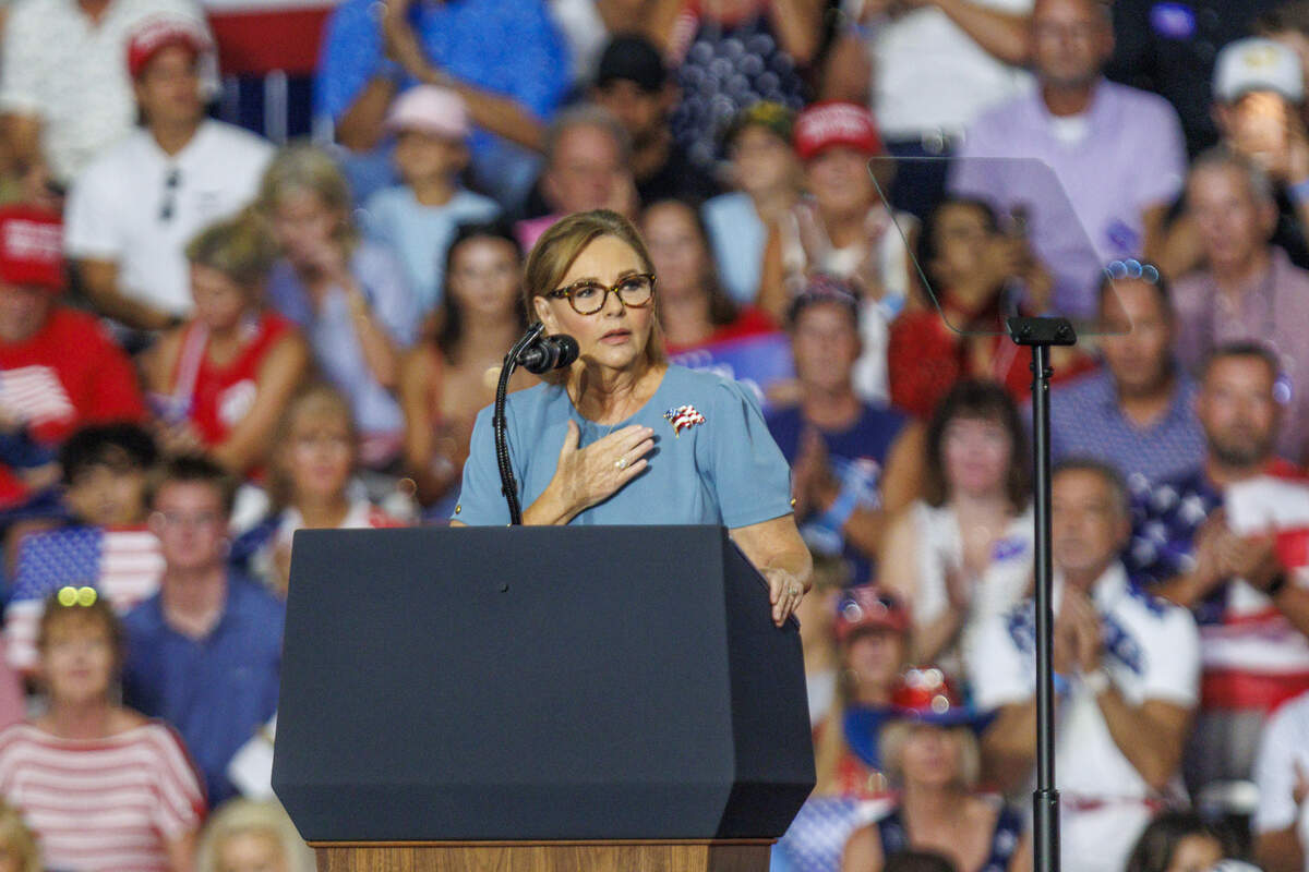 TrumprallyMYB-16.jpg U.S. Sen. Darline Graham speaks to supports at a rally in Myrtle Beach on Friday prior to President Donald Trump’s endorsement. Trump’s appearance at the Myrtle Beach Convention Center on Friday, Aug. 21, is in advance of Aug. 25 South Carolina Republican special election primary runoff between Graham, sister of the late Sen. Lindsey Graham, and U.S. Rep. Ralph Norman. Aug. 21, 2026.