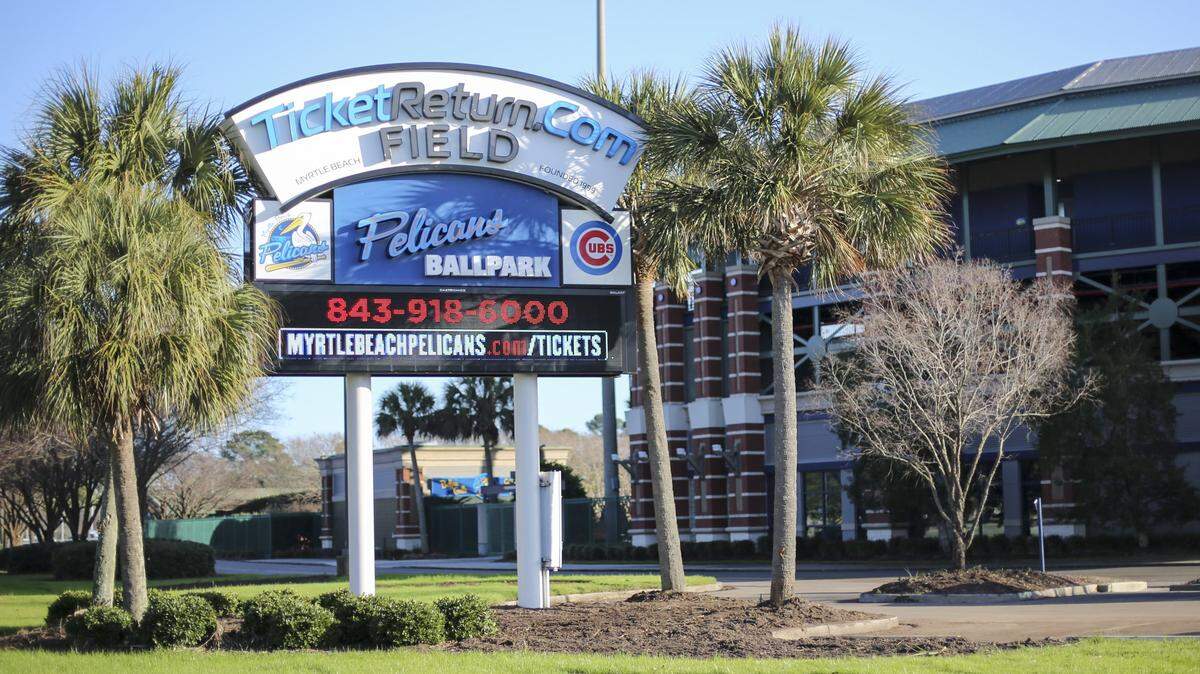 TicketReturn.com Field at Pelicans Ballpark in Myrtle Beach, SC.