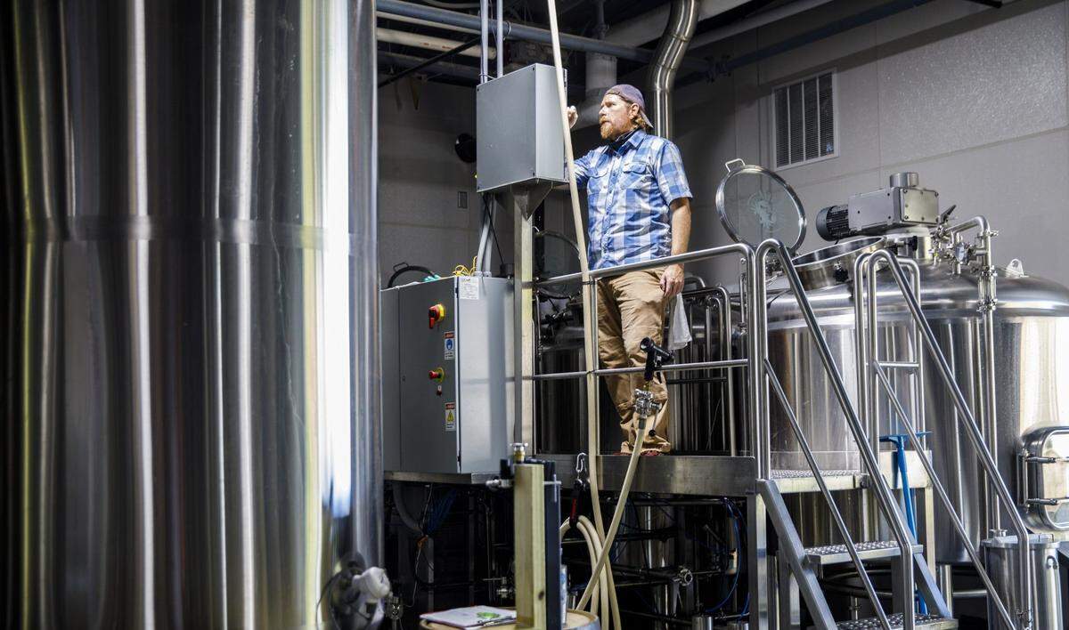 Patrick Gibson, Brewmaster at Tidal Creek Brewhouse in Market Common district of Myrtle Beach. Oct. 5, 2021.