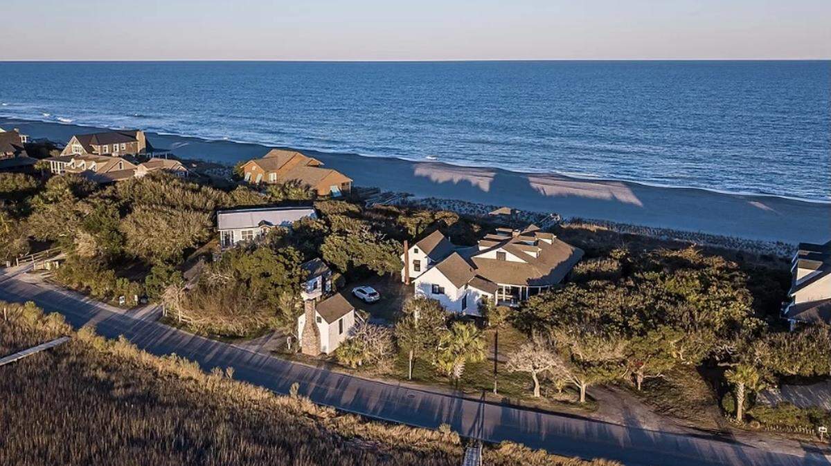 A $4.2 million home is listed for sale in the Myrtle Beach SC area. The six bedroom house is in the historic district of Pawleys Island.