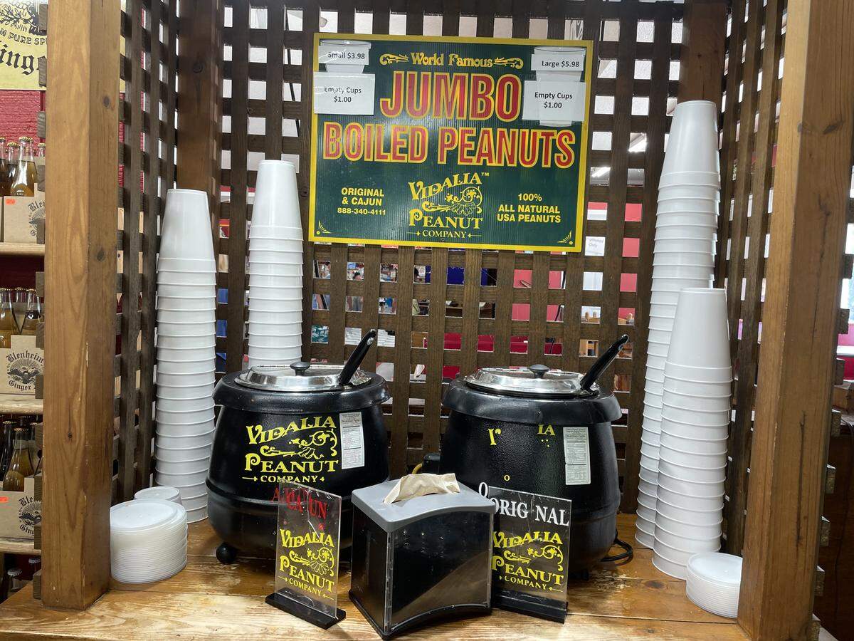 Sparky’s, located along U.S. 501 in Marion, SC, can be considered the first Buc-ee’s in the state. The roadside country store has been a vacation destination for those traveling to Myrtle Beach for 35 years. It offers many items, including hot boiled peanuts. Sept. 20, 2025