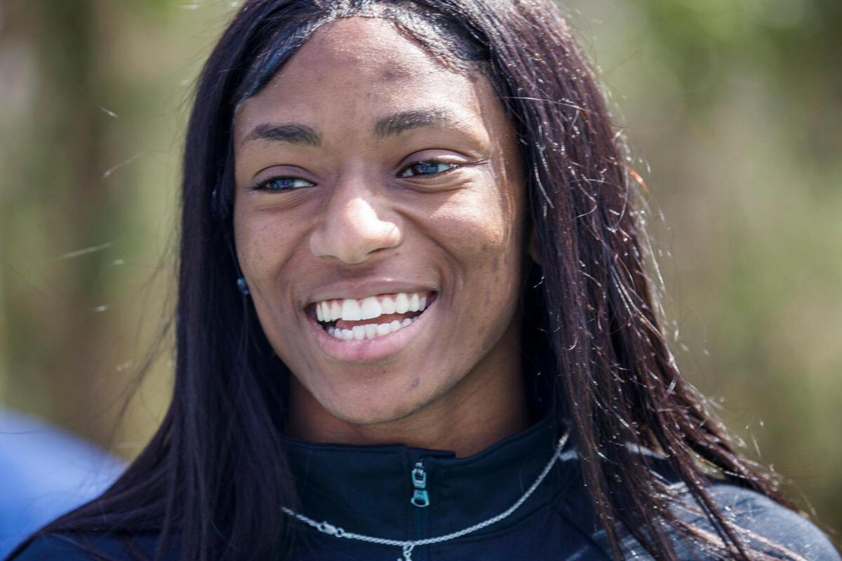 Coastal Carolina junior Melissa Jefferson of Georgetown won the national championship Saturday in the women’s 60-meter race at the NCAA Indoor Track and Field Championships in Birmingham, Alabama. March 15, 2022.