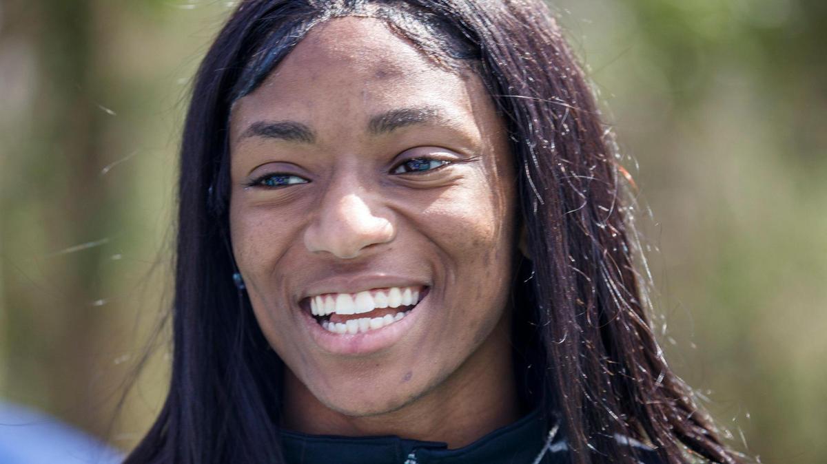 Former Coastal Carolina sprinter and Georgetown native Melissa Jefferson qualified for the 2024 Summer Olympics in Paris, France. Jefferson also is a former national champion winning the NCAA Indoor Track and Field Championships in 2022. Photo taken March 15, 2022.