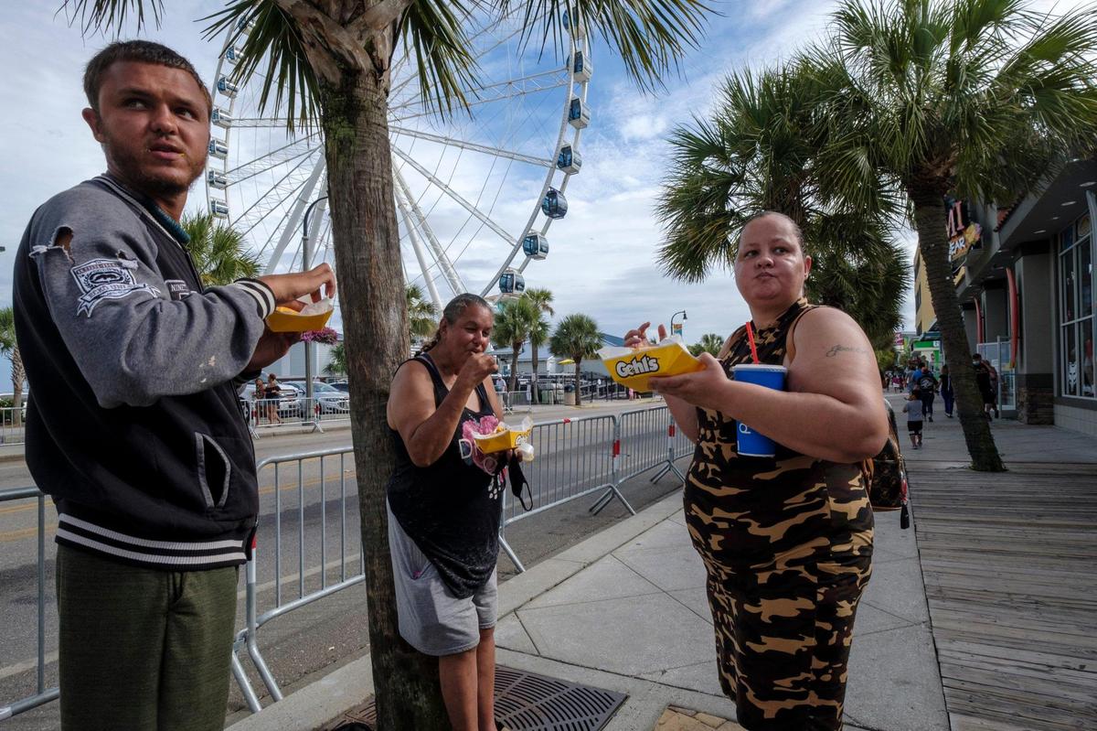 After a busy holiday weekend in which the City of Myrtle Beach enacted mask regulations to combat the coronavirus pandemic, Ocean Boulevard and area attractions were relatively quiet on Tuesday, July 7, 2020.