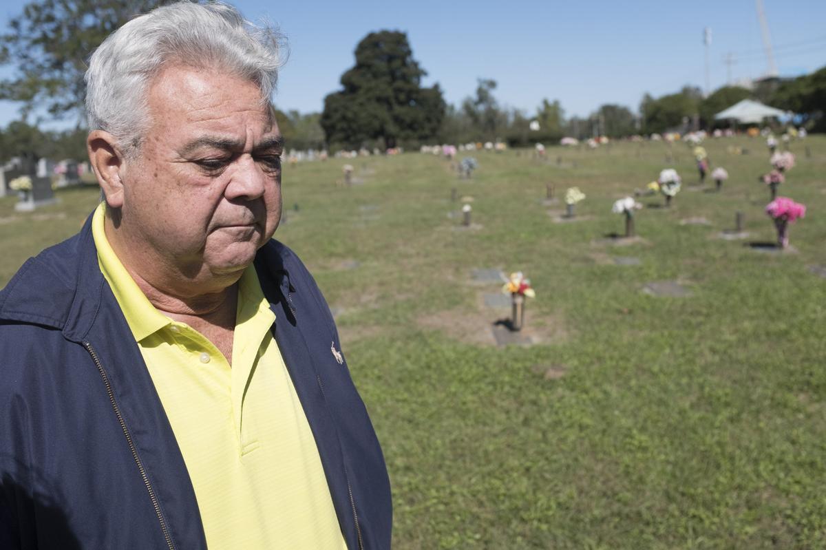 Robert Edge regularly visits children’s graves at Hillside Cemetery. Edge has been the Horry County Coroner for nearly 30 years. Oct 24, 2018.