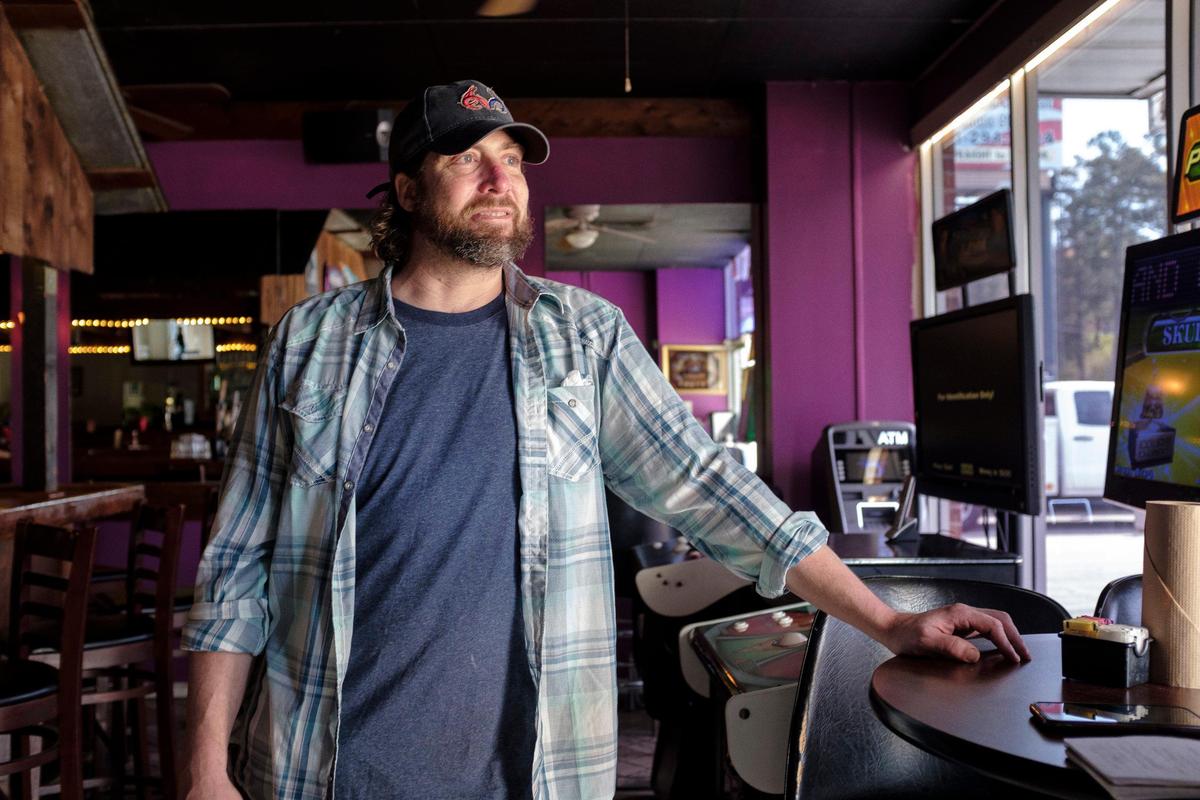 Socastee Station co-owner Ed Flambard talks about the community support his business has received and the measures he is taking to continue operating under the shutdown. Local area restaurants and bars around Myrtle Beach are getting creative to try to cope with the coronavirus shut down of eat-in dining. March 19, 2020.