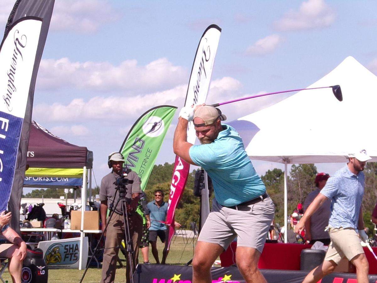 A long drive competitor hits a ball in one of Ultimate Long Drive’s competitions. Ultimate Long Drive was founded in Myrtle Beach, SC, and has professional and amateur divisions, as well as categories for players with disabilities and veterans.