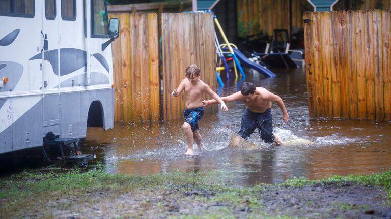 Photos: Debby continues her deluge in the Myrtle Beach area on Thursday